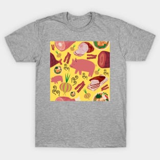 Porky Food Feast T-Shirt